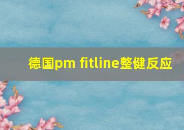 德国pm fitline整健反应